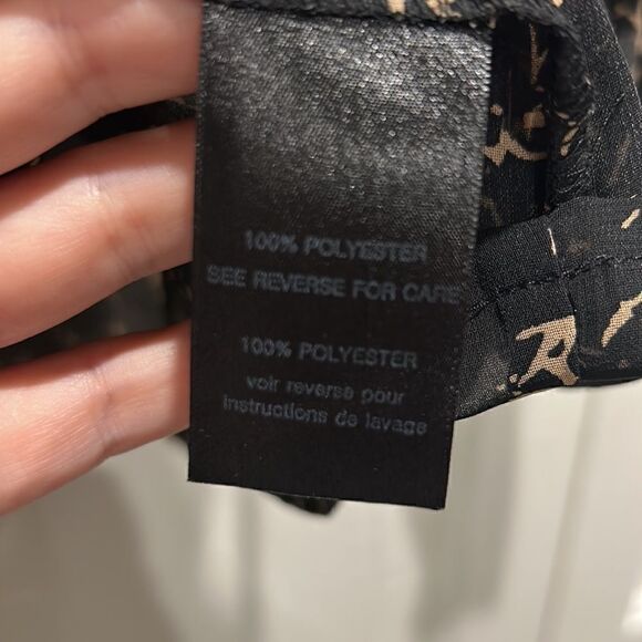 Patterson J Kincaid Black Blouse, Size Small - Picture 6 of 8